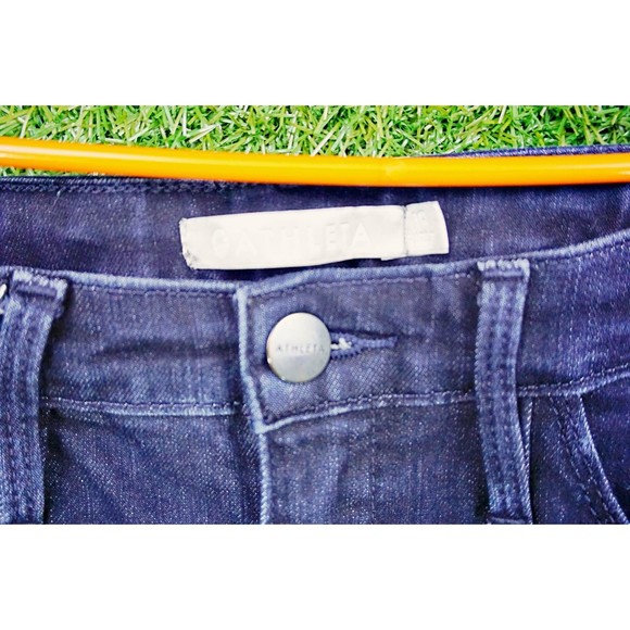 Athleta Sculptek Dark Blue Jeans - Women's Size 10 - Picture 3 of 4